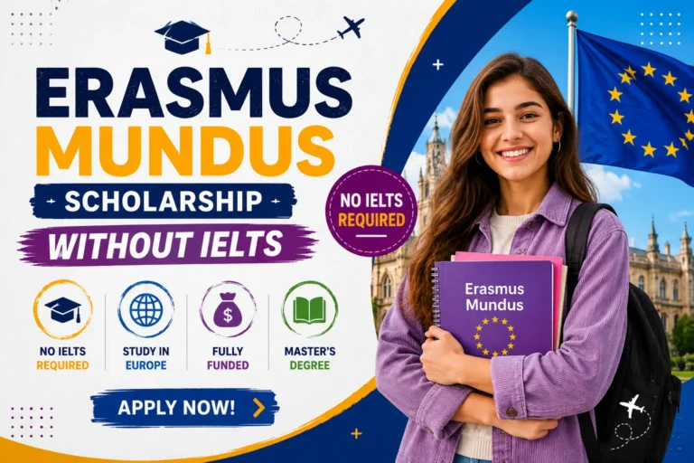Erasmus Mundus Scholarship Without IELTS 2026 | Complete Guide for Pakistani Students