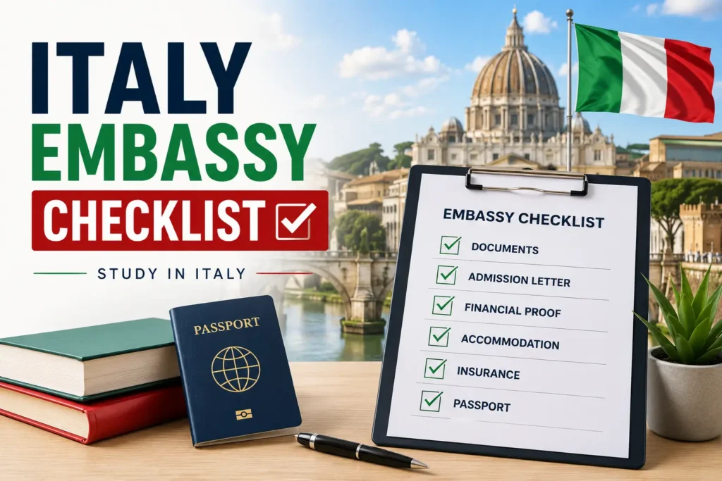 BLS Itlay Embassy checklist