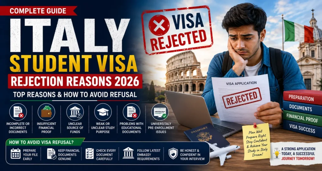 Italy Student Visa Rejection Reasons 2026 How to Avoid Refusal