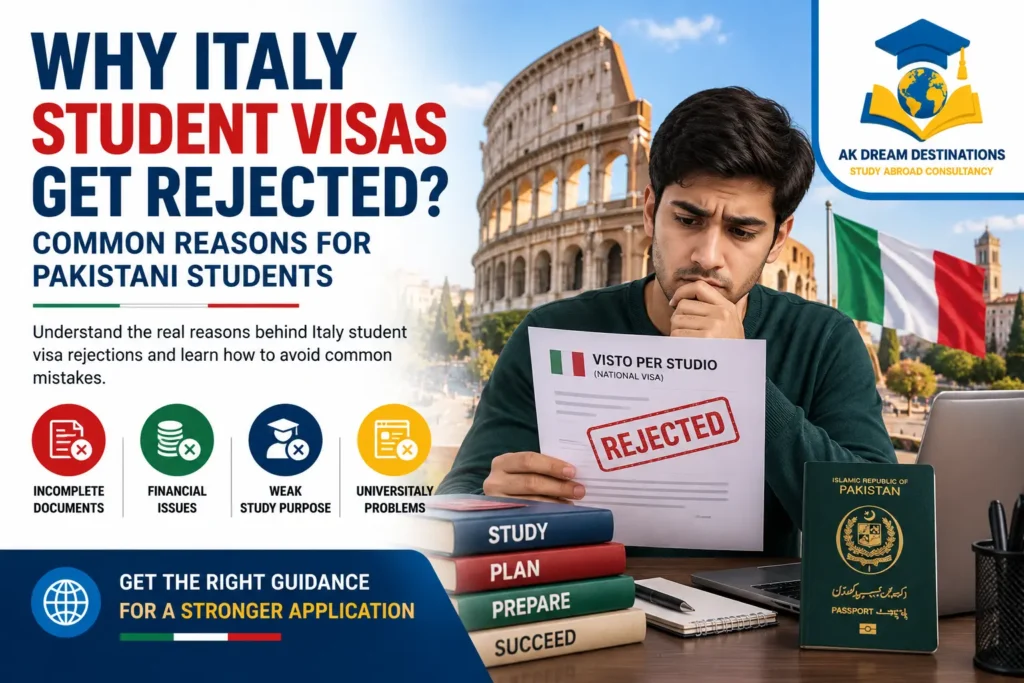 Why Italy Student Visas Get Rejected: Common Reasons for Pakistani Students