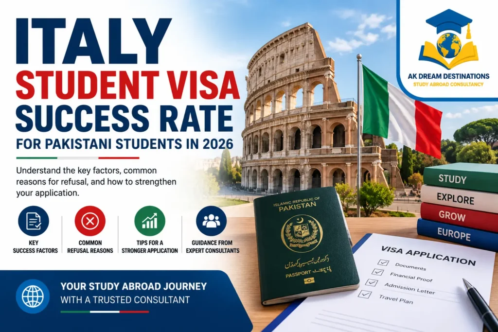 Italy Student Visa Success Rate for Pakistani Students in 2026